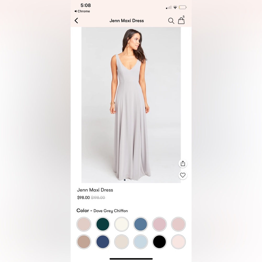 Show Me Your Mumu - Jenn - Dove Grey - Size Medium